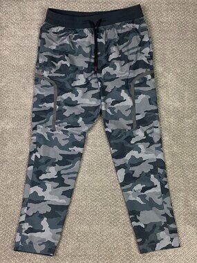 Under Armour Sportstyle Elite Camo Cargo Joggers Pants Mens XL Gray 1373869